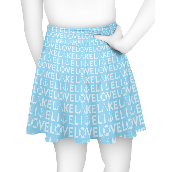 Live Love Lake Skater Skirt - Back
