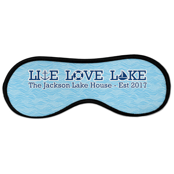 Custom Live Love Lake Sleeping Eye Masks - Large (Personalized)