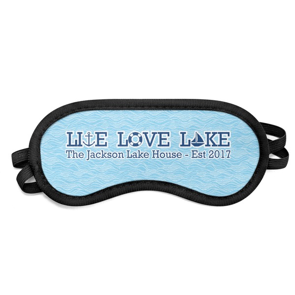 Custom Live Love Lake Sleeping Eye Mask - Small (Personalized)