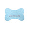 Live Love Lake Bone Shaped Dog Food Mat (Small) (Personalized)