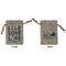 Live Love Lake Small Burlap Gift Bag - Front and Back