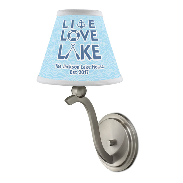Live Love Lake Small Chandelier Lamp - LIFESTYLE (on wall lamp)