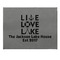 Live Love Lake Small Engraved Gift Box with Leather Lid - Approval
