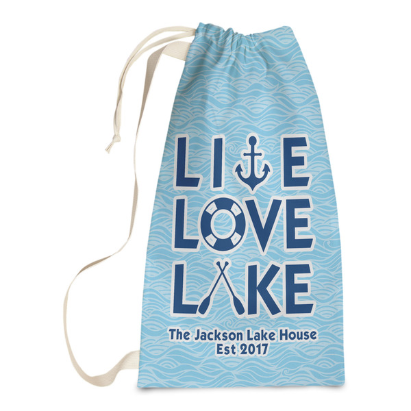 Custom Live Love Lake Laundry Bags - Small (Personalized)