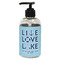 Live Love Lake Plastic Soap / Lotion Dispenser (8 oz - Small - Black) (Personalized)