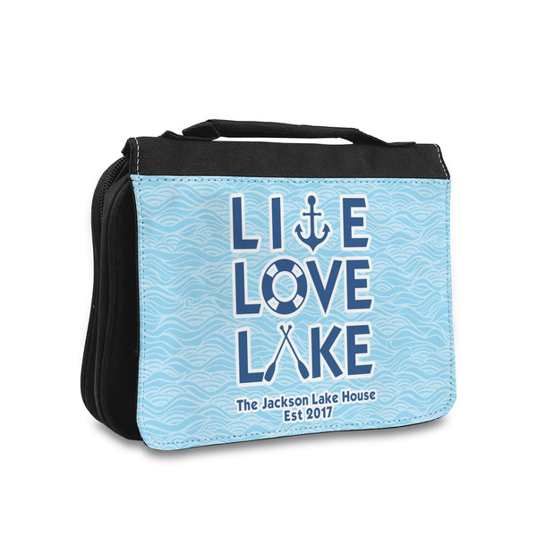 Custom Live Love Lake Toiletry Bag - Small (Personalized)
