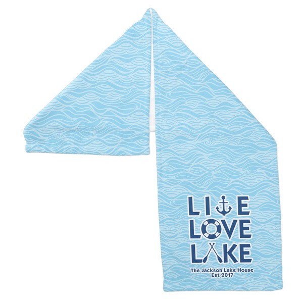Live Love Lake Sports Towel Folded - Both Sides Showing