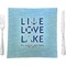 Live Love Lake 9.5" Glass Square Lunch / Dinner Plate- Single or Set of 4 (Personalized)