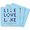 Live Love Lake Square Fridge Magnet - MAIN
