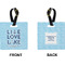 Live Love Lake Square Luggage Tag (Front + Back)
