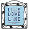 Live Love Lake Square Trivet (Personalized)
