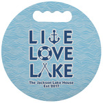 Live Love Lake Stadium Cushion (Round) (Personalized)