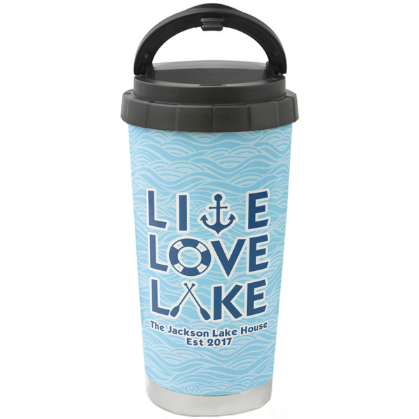 Custom Live Love Lake Stainless Steel Coffee Tumbler (Personalized)