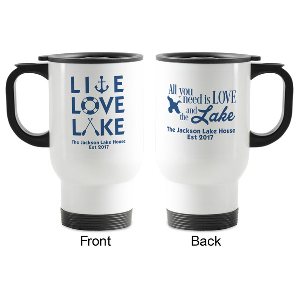 Live Love Lake Stainless Steel Travel Mug with Handle - Apvl