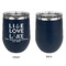 Live Love Lake Stainless Wine Tumblers - Navy - Single Sided - Approval