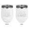 Live Love Lake Stainless Wine Tumblers - White - Double Sided - Approval