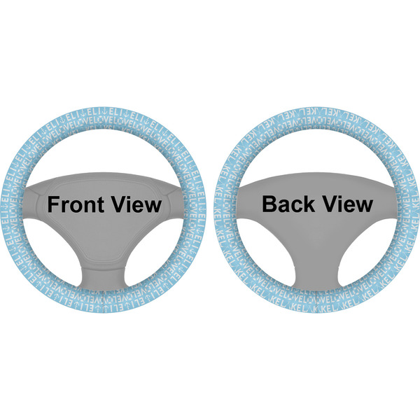 Live Love Lake Steering Wheel Cover- Front and Back