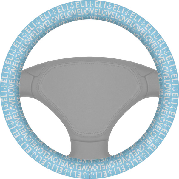 Custom Live Love Lake Steering Wheel Cover