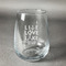 Live Love Lake Stemless Wine Glass - Engraved (Personalized)
