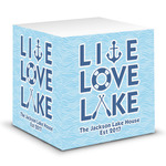 Live Love Lake Sticky Note Cube (Personalized)