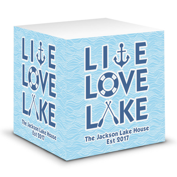 Custom Live Love Lake Sticky Note Cube (Personalized)