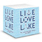 Live Love Lake Sticky Note Cube (Personalized)