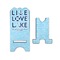 Live Love Lake Stylized Phone Stand - Front & Back - Small