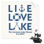 Live Love Lake Sublimation Transfer - Shirt Back / Men (Personalized)
