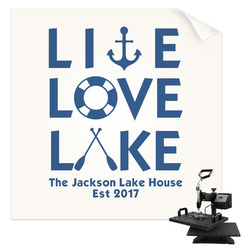Live Love Lake Sublimation Transfer - Shirt Back / Men (Personalized)