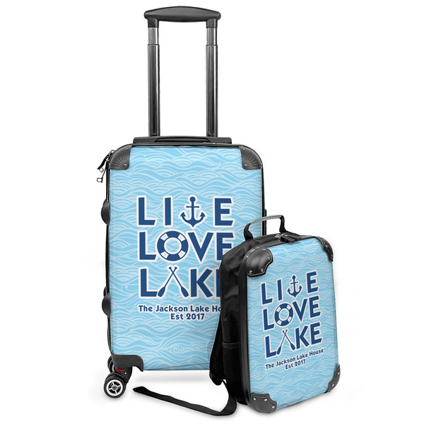 Custom Live Love Lake Kids 2-Piece Luggage Set - Suitcase & Backpack (Personalized)