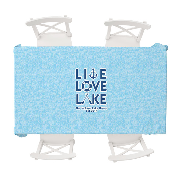 Custom Live Love Lake Tablecloth - 58"x102" (Personalized)