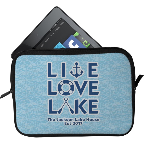 Custom Live Love Lake Tablet Case / Sleeve - Small (Personalized)