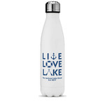 Live Love Lake Water Bottle - 17 oz. - Stainless Steel - Full Color Printing (Personalized)