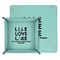 Live Love Lake Teal Faux Leather Valet Trays - PARENT MAIN