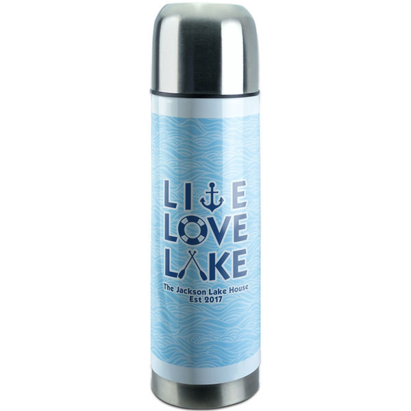 Custom Live Love Lake Stainless Steel Thermos (Personalized)