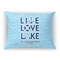 Live Love Lake Throw Pillow (Rectangular - 12x16)