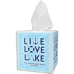Live Love Lake Tissue Box Cover (Personalized)