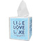 Live Love Lake Tissue Box Cover (Personalized)
