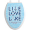 Live Love Lake Toilet Seat Decal Elongated