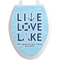 Live Love Lake Toilet Seat Decal - Elongated (Personalized)