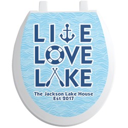 Live Love Lake Toilet Seat Decal (Personalized)