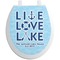 Live Love Lake Toilet Seat Decal (Personalized)
