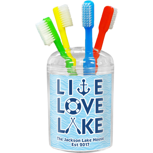 Custom Live Love Lake Toothbrush Holder (Personalized)