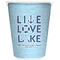 Live Love Lake Trash Can White