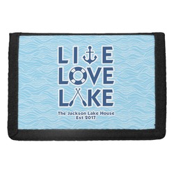 Live Love Lake Trifold Wallet (Personalized)
