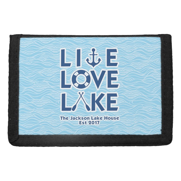 Custom Live Love Lake Trifold Wallet (Personalized)