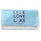 Live Love Lake Vinyl Check Book Cover - Front