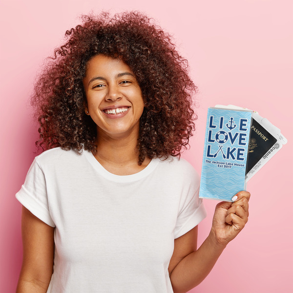 Live Love Lake Vinyl Document Holder - LIFESTYLE