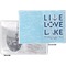 Live Love Lake Vinyl Passport Holder - Flat Front and Back