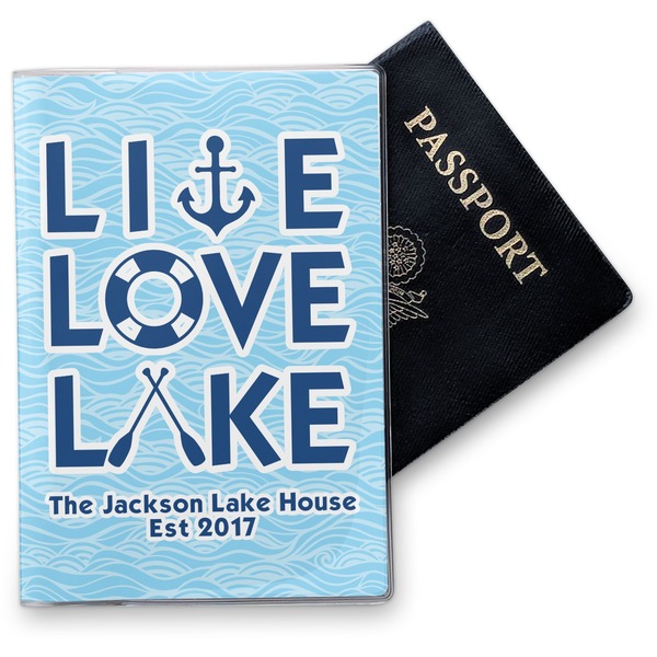 Custom Live Love Lake Vinyl Passport Holder (Personalized)